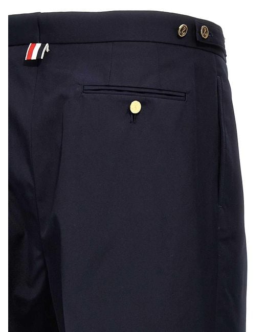 Thom Browne Blue Casual Trousers for men