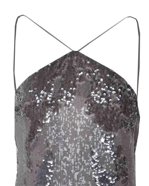Patrizia Pepe Gray Long Dress