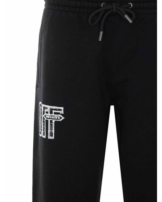Off-White c/o Virgil Abloh Black Off Motion Arrow Sweatpants for men