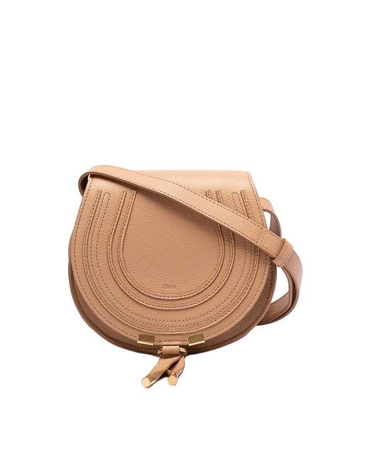 Chloé Natural Marcie Small Saddle Bag
