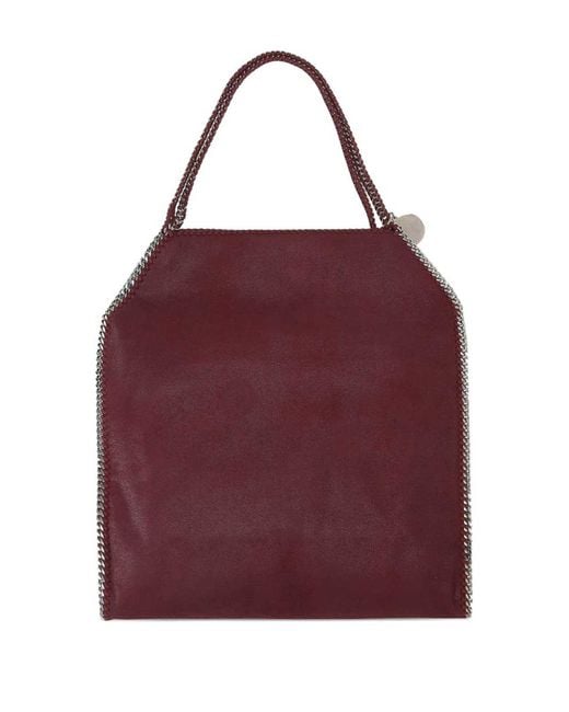 Stella McCartney Purple Large Burgundy Tote Bag