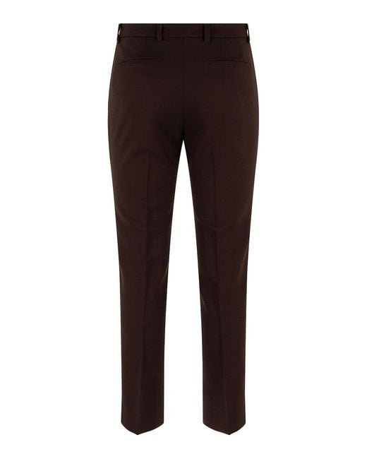 Incotex Brown Straight-Leg