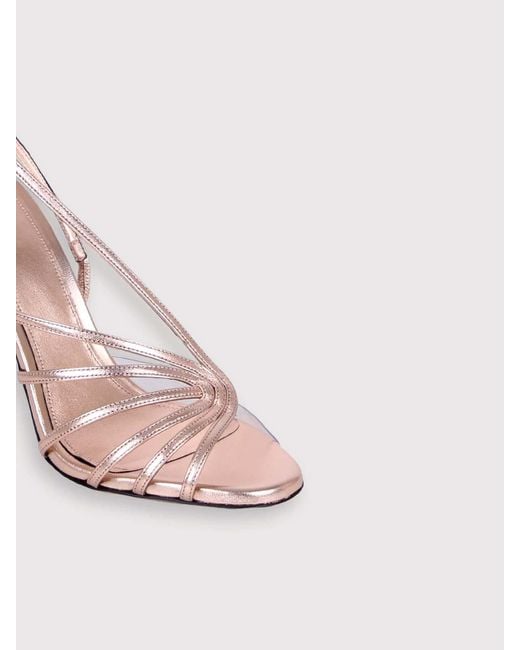 ALEVI Pink Sandal With Star Heel