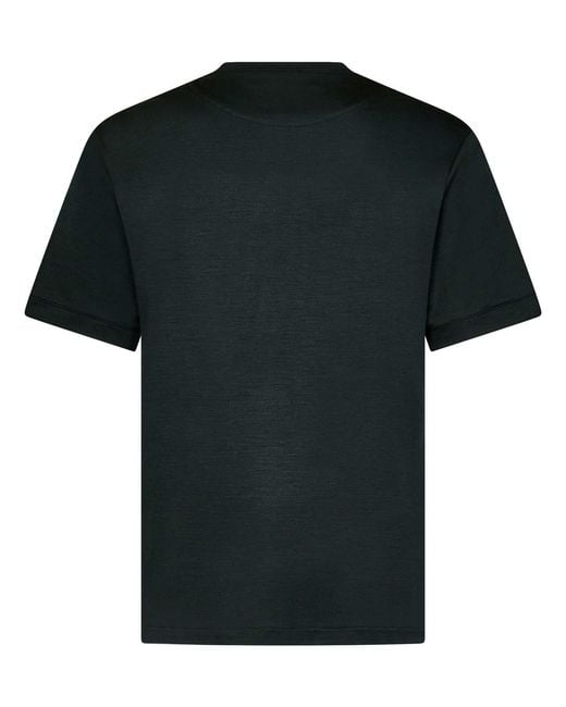 Franzese Collection Black Capital Crew Neck T-Shirt for men