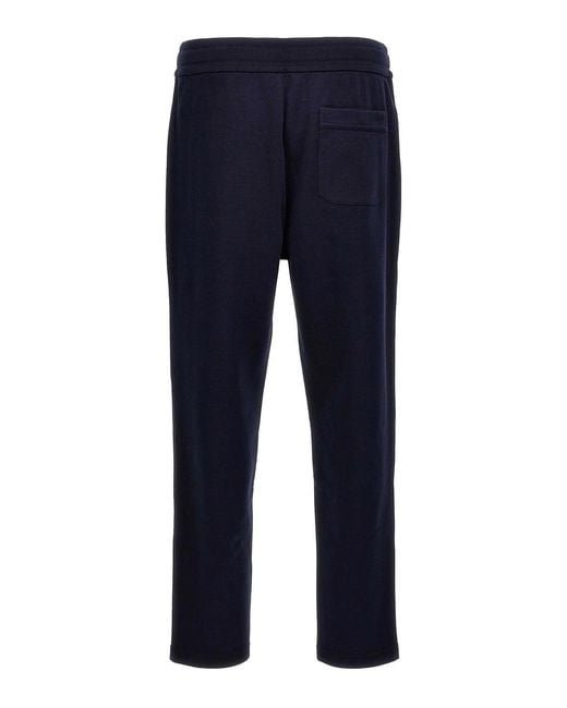 Brioni Blue Cotton Joggers for men