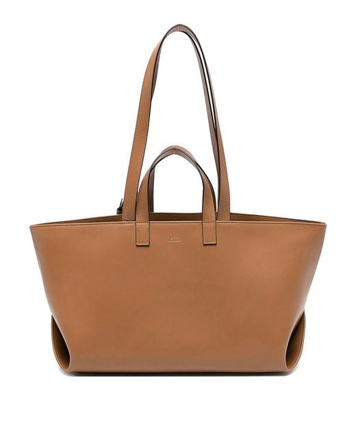 Borsa Tote di A.P.C. in Brown
