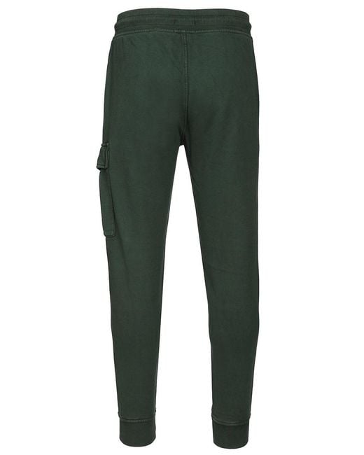 C P Company Green Cargo Sweatpants for men