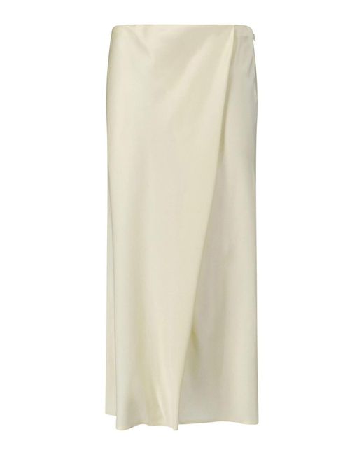 Khaite White Midi Skirt