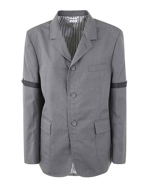 Thom Browne Black Casual Jacket for men