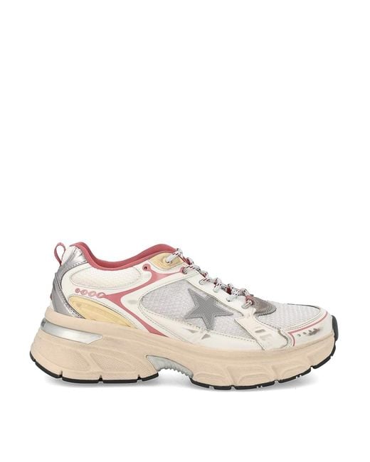 Golden Goose Deluxe Brand White Lightstar Leather Sneakers