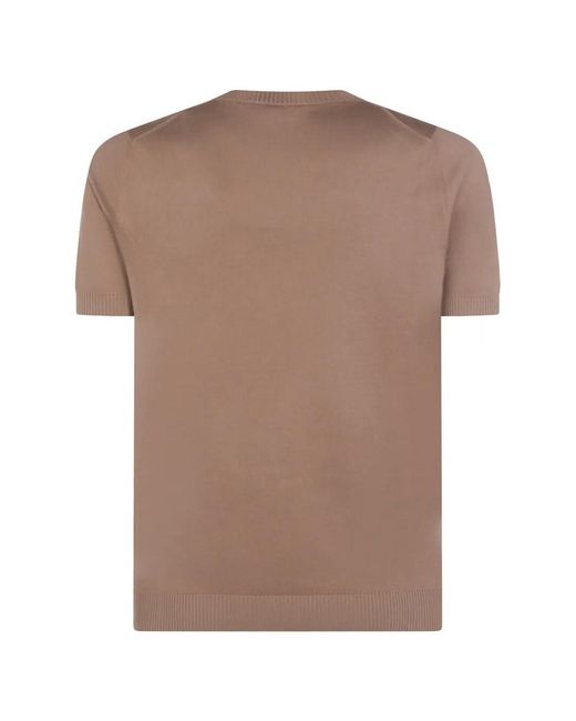 Malo Brown Cotton Round Neck for men