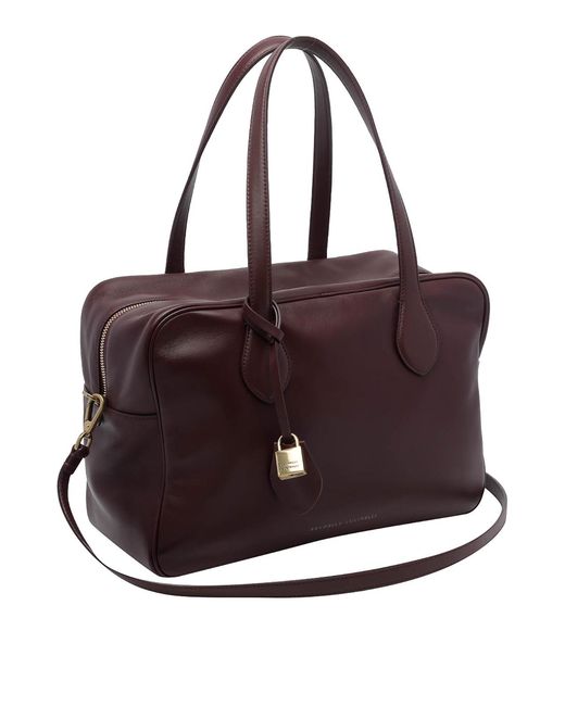 Brunello Cucinelli Purple Handbag