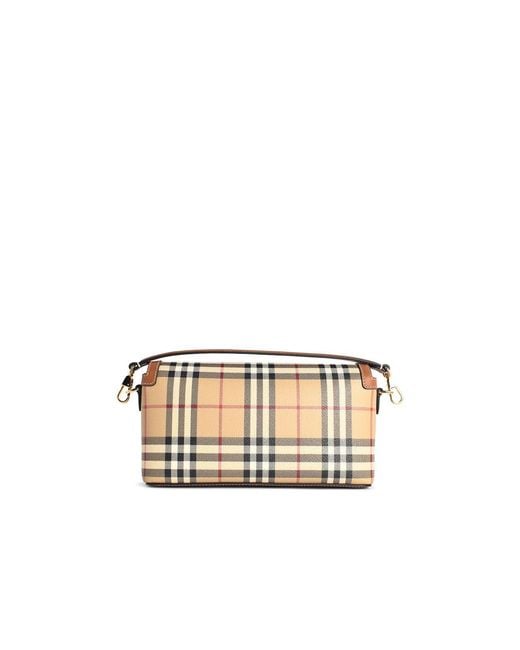 'Note' Cotton Blend Borse di Burberry in White