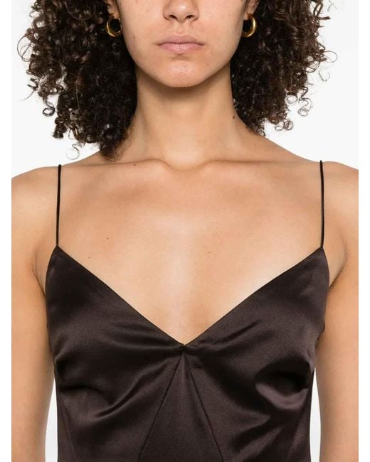 Staud Brown Trinity Long Dress