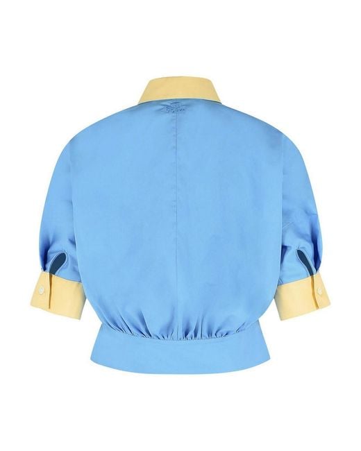 Marni Blue Cotton Shirt