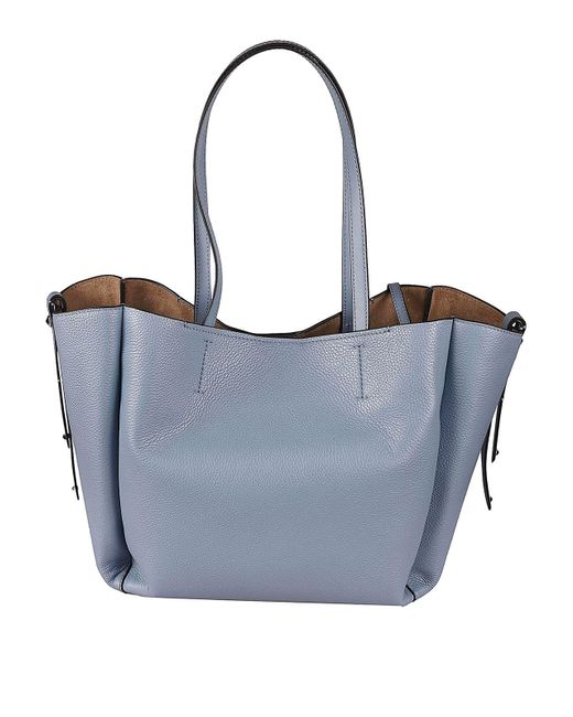 freya large pebbled leather tote bag