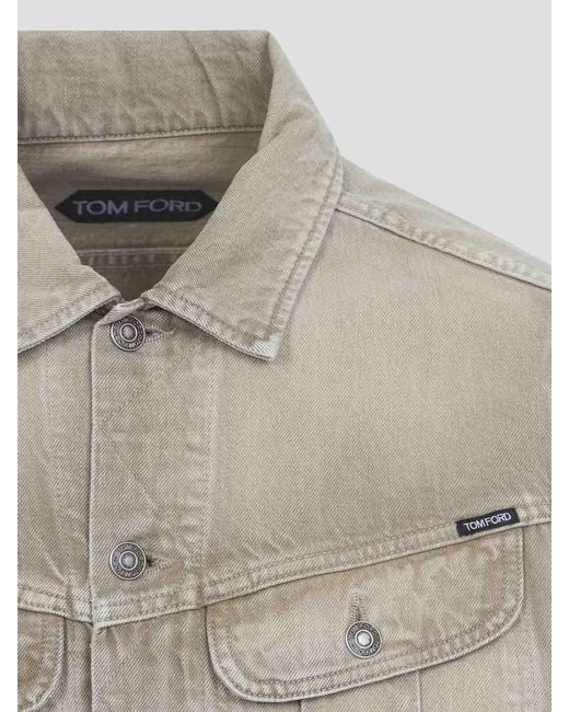 Tom Ford Gray Denim Jacket for men