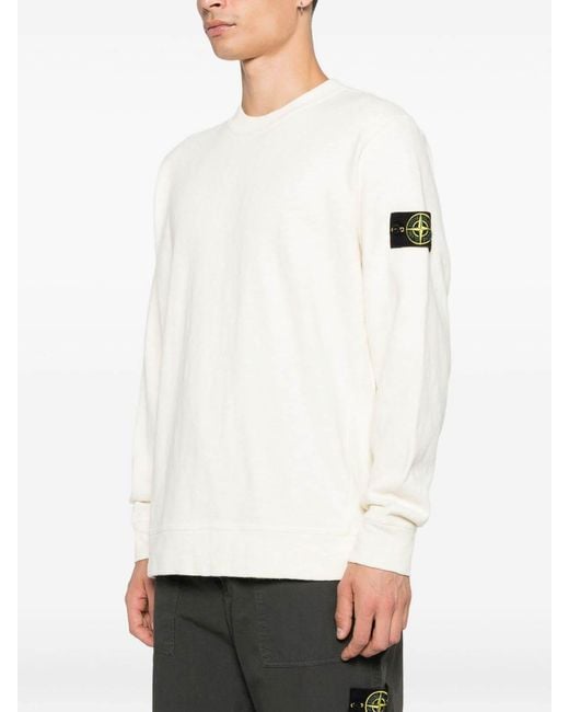 Stone Island White Sweaters for men