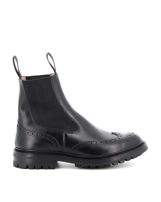 Tricker's Black Chelsea Boot for men