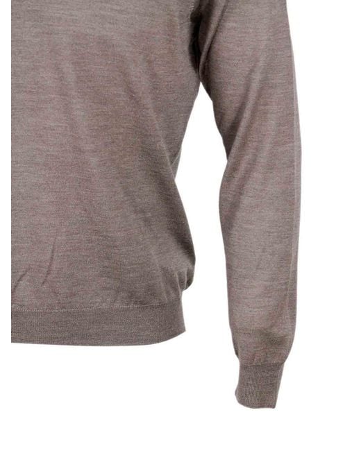 Barba Napoli Gray Jumper for men