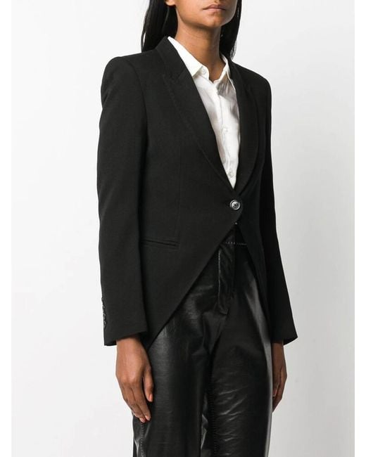 Ann Demeulemeester Black Cavalier Blazer