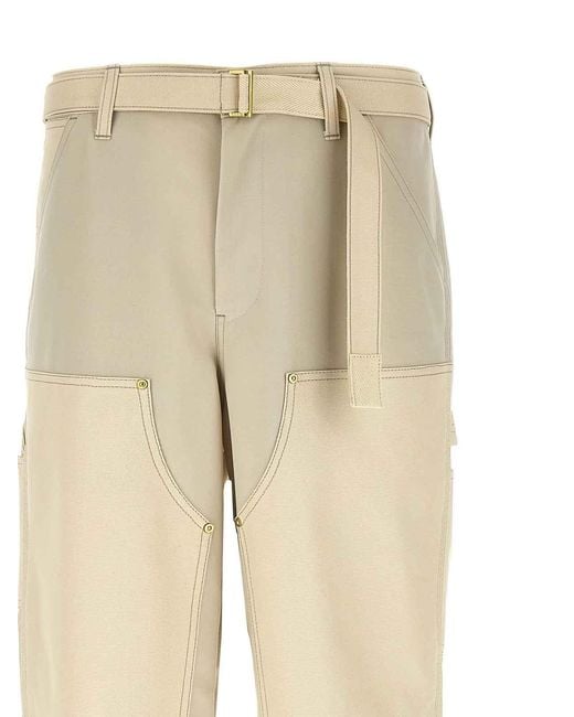 Sacai Natural X Carhartt Wip Pants for men