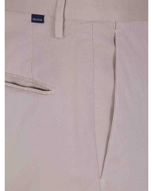 Incotex Gray Slim Fit Trousers for men