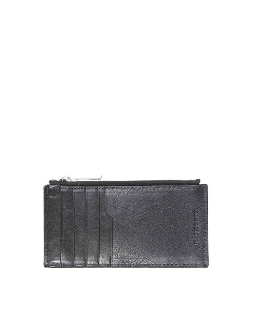 Il Bisonte Gray Fictive Vertical Wallet for men