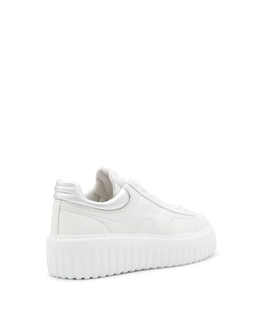 Hogan White Leather Sneakers