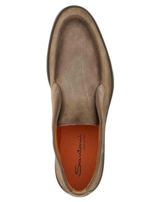 Santoni Brown Rock Ankle Boots for men