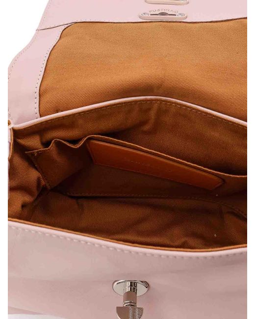 Zanellato Pink Postina Baby Leather Shoulder Bag