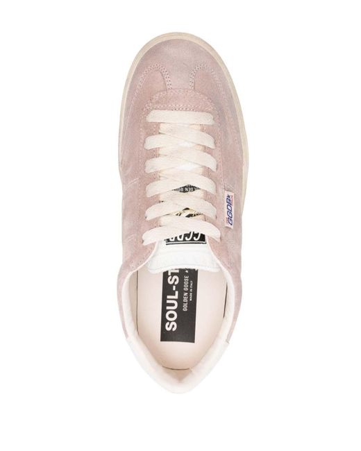 Golden Goose Deluxe Brand Pink Soul Star Suede Sneakers