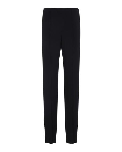 Giorgio Armani Blue Viscose Pants