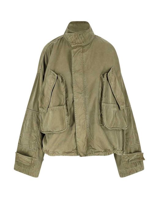 The Attico Green Cargo Jacket