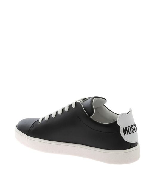 Moschino Black Teddy Patch Sneakers