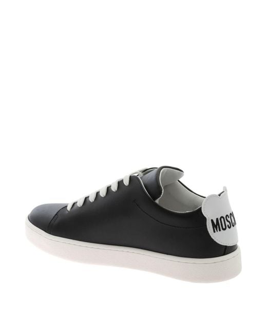 Moschino Black Teddy Patch Sneakers