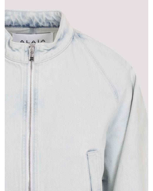 Alaïa Blue Round Jacket