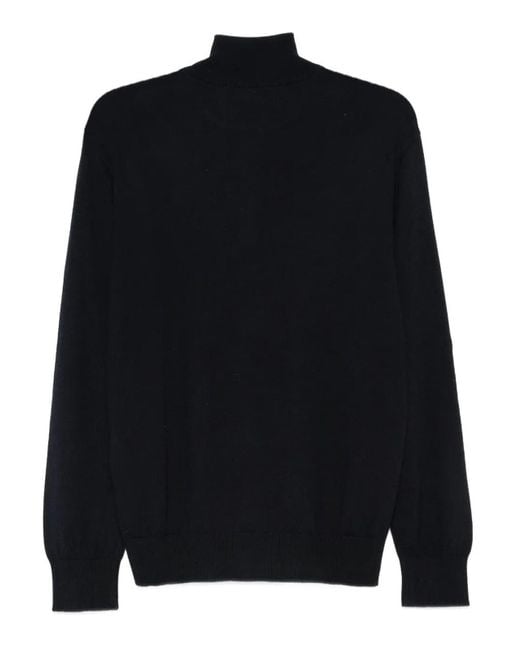 Paul & Shark Black Pullover Mezza Zip for men