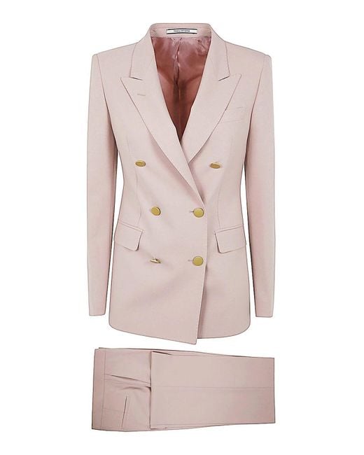 Tagliatore Pink Parigi10 Double Breasted Suit