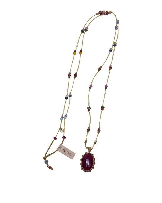 Sharing White Long Pendant Necklace