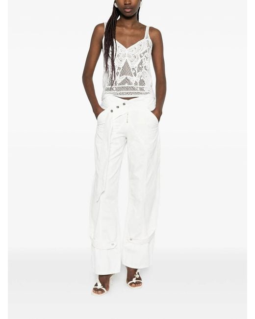 Blumarine White Pant