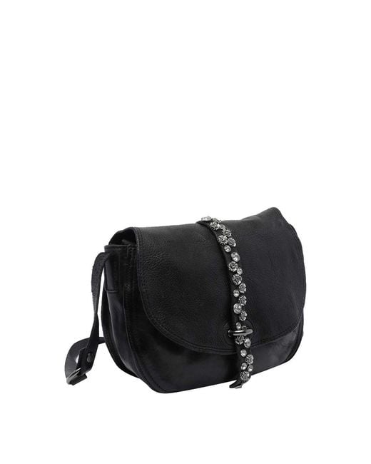 Campomaggi Black Linda Crossbody Bag