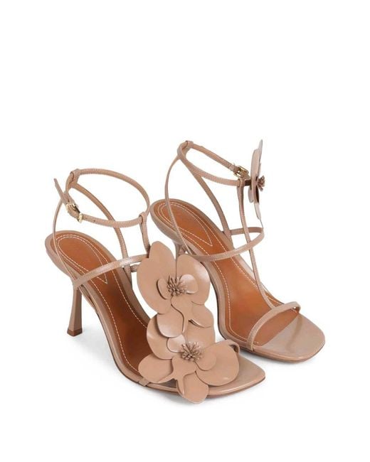 Zimmermann Pink Orchid Leather Sandals