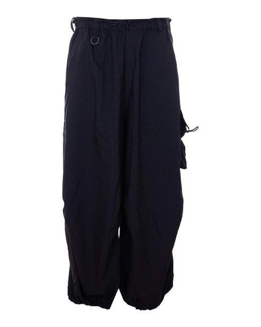 Y-3 Blue Cargo Track Pants for men