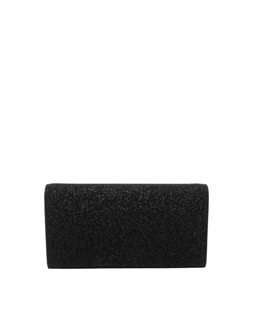 Jimmy Choo Black Emmie Clutch