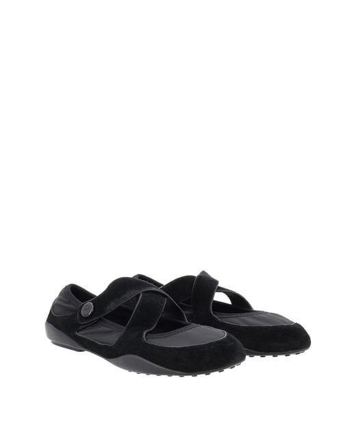 Tory Burch Black Ballerina Romy Sport Mary Jane