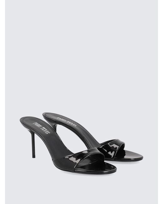 Paris Texas Black Lidia Calfskin Sandals