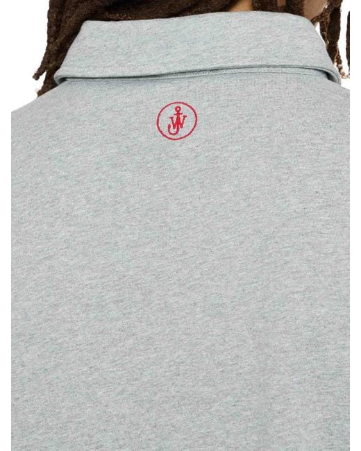 J.W. Anderson Gray Rugby Polo Top for men