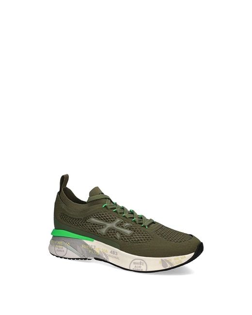 Premiata Green Sneakers for men