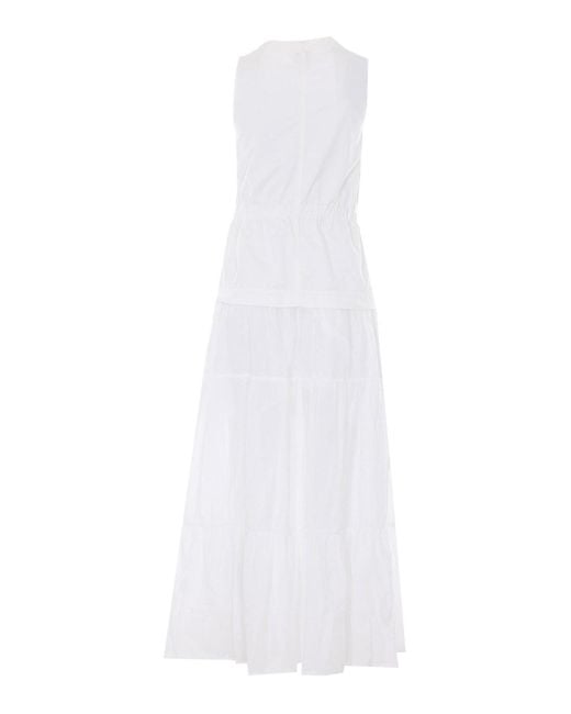 Pinko White Long Dress
